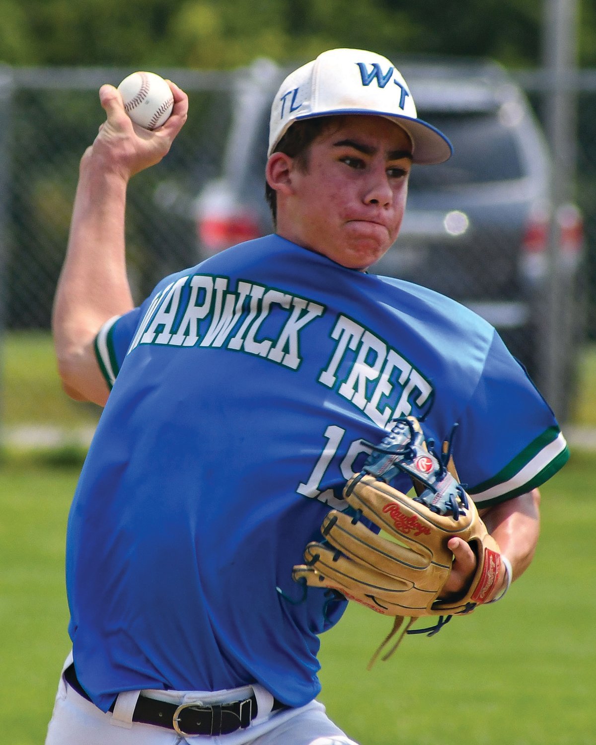 TOE THE RUBBER: Warwick Tree Post’s Jack McConnell.